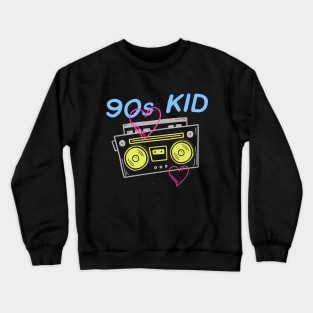 90's Kid Retro Aesthetic Cassette Player Crewneck Sweatshirt